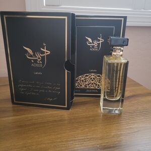 Lattafa Adeeb Perfume - Elegant Black and Gold
